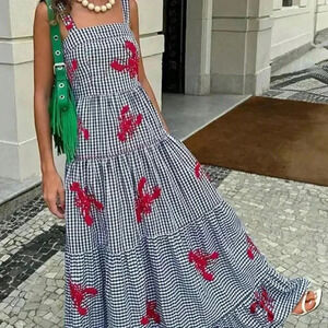 Multicolor Boho Women's Light Casual Plaid